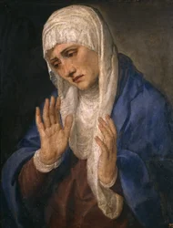Mater Dolorosa mit offenen Händen